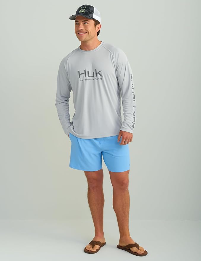 HUK Men's Pursuit Vented Long Sleeve Fishing Shirt (+30 UPF)