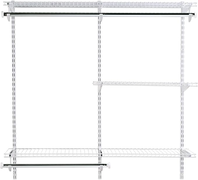Rubbermaid Configurations Expandable Closet Organizer Kit, White