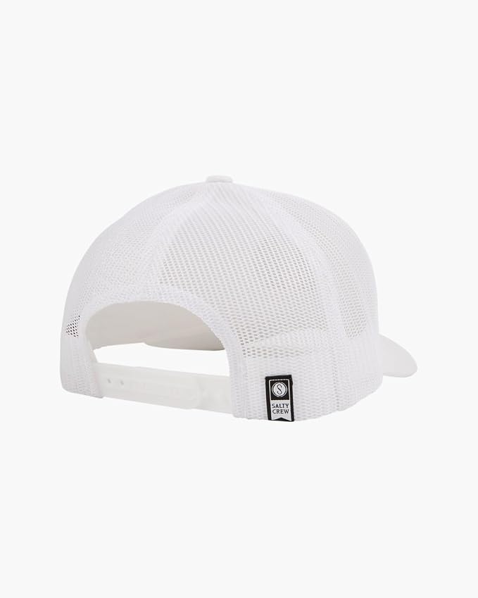 Salty Crew Shark Logo Retro Trucker Hat - Unisex Adjustable Baseball Hat for Adults - Premium Cotton