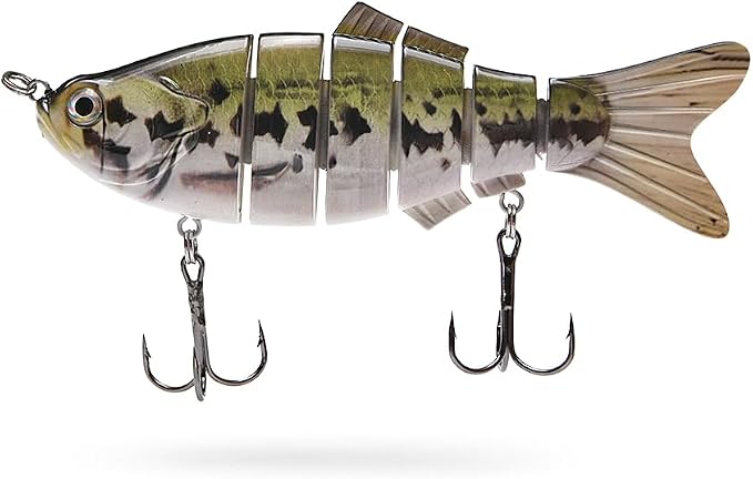 Large Multi Jointed Fishing Lures Bait,Big Giant Fishing Bass Lures,Crankbaits Swimbaits with Treble Hook