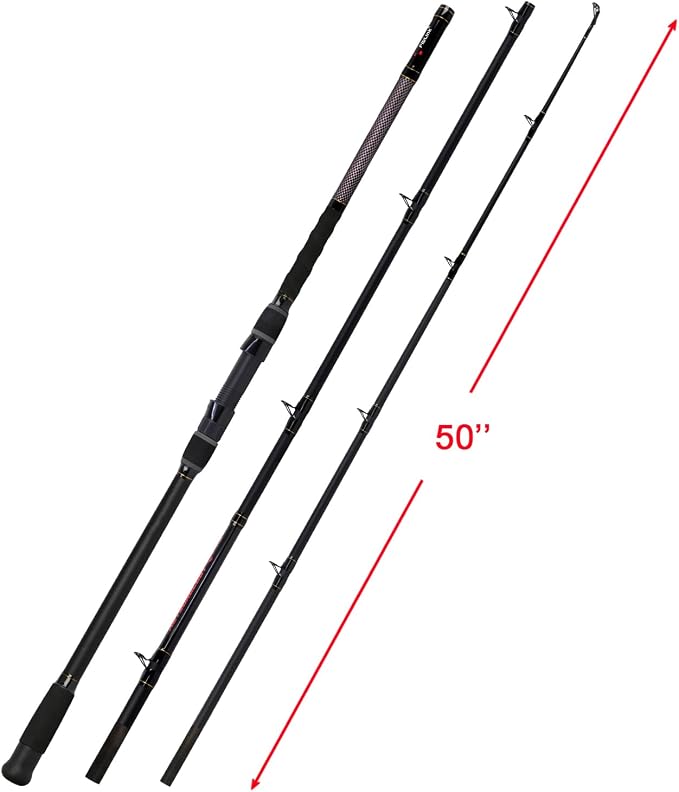 Fiblink Surf Fishing Rod 2 Piece/3 Piece/4 Piece Portable Travel Casting Rod Saltwater Surf Rod (9'/10'/12'/13')