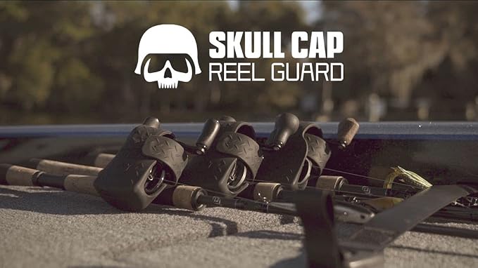 Skull Cap - Skull Cap - Low-Profile Baitcast Reel Covers - Fits Most Right Hand and Left Hand Baitcast Reels