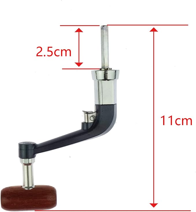 6 Pack Universal Fishing Reel Handle for Spinning Reel Replacement Grip Parts (1000-4000 Series)