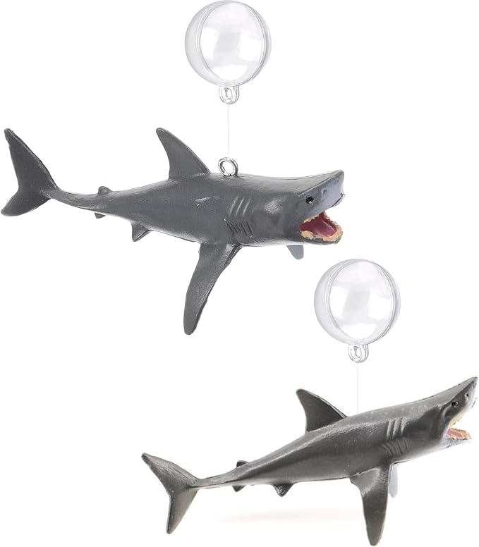 2 Pack Mini Floating Shark Fish Tank Decoration, Resin Aquarium Decoration, Cute Underwater Fish Tank Accessories