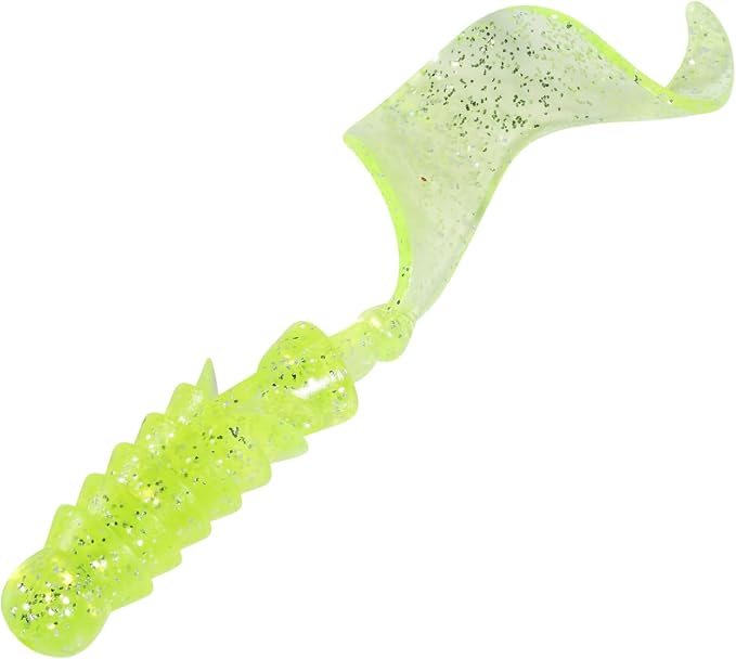 Dr.Fish 10 Pack Grub Fishing Lures 4" Soft Plastic Baits Worm Grub Bass Fishing Lures Swimbait Walleye Saltwater Freshwater