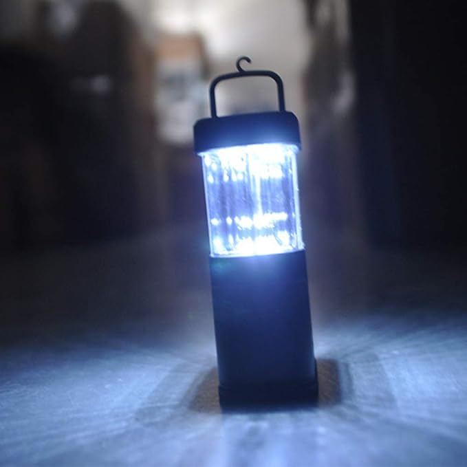 Super Bright 11 LED Camping Lantern Portable with Hook Adjustable Brightness Battery Powered for Outdoor Fishing Emergency