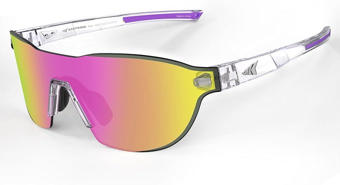 KastKing Nizini Polarized Sports Fishing Sunglasses, With PuriVex Protective Lens Coating, Rimless Wrap Design, Men Women