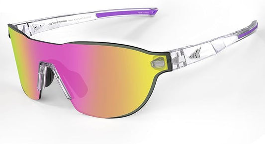 KastKing Nizini Polarized Sports Fishing Sunglasses, With PuriVex Protective Lens Coating, Rimless Wrap Design, Men Women