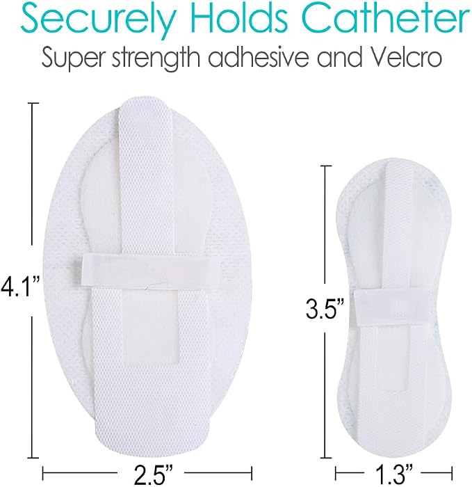 Peritoneal Dialysis PD Catheter Holder for Stomach Feeding Peg J Tube G-Tube Urine Foley Catheter Stabilization Device Urinary Leg Bag Holder Dressing (Pack of 15)