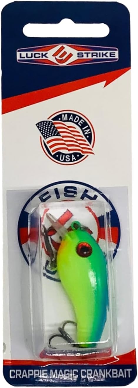 Luck E Strike Crappie Magic Crankbait (2 Inch Crappie Lure) Made in The USA