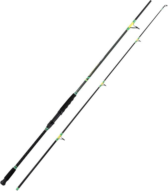 Fiblink 2-Piece Surf Spinning/Casting Fishing Rod, Carbon Fiber Fishing Rod(8’/8’6”/9’)