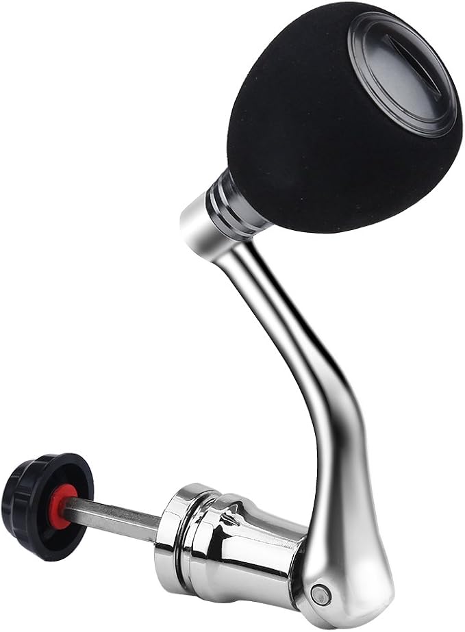 Tbest Fishing Spinning Reel Handle Metal Rocker Arm Reel Replacement Power Handle Grip