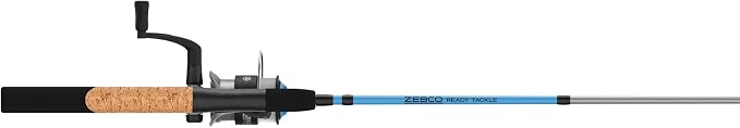 Zebco Ready Tackle Spinning Combo, 5-Foot 6-Inch, 2-Piece Fishing Rod, Size 30 Reel, 8-Pound Line, 29-Piece Tackle Kit