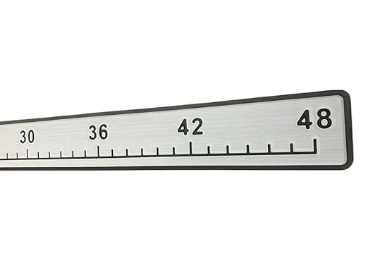 | Fish Ruler | SeaDek | 48 inch Fish Measurement Tool | Perfect for Boats and Kayaks | Storm Gray/Black