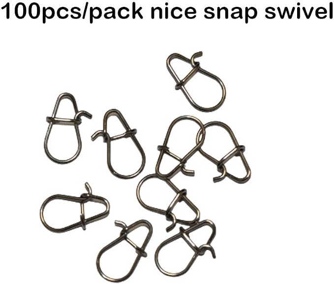 100pcs/pack Fishing Nice Snaps Power Clips Fast Snaps Fishing Speed Clips 25LB 30LB 40LB