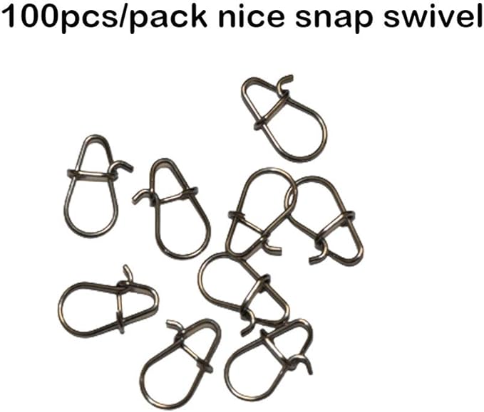 100pcs/pack Fishing Nice Snaps Power Clips Fast Snaps Fishing Speed Clips 25LB 30LB 40LB