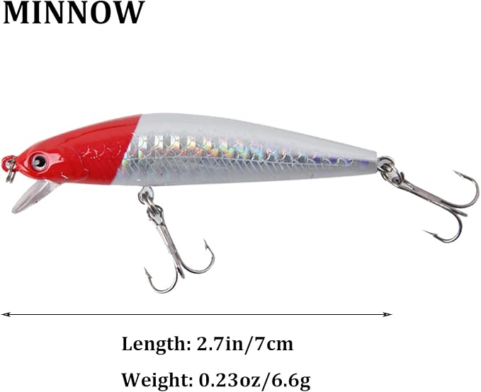 WOLFSKIN Fishing Lures Kit, Fishing Baits Set, Included Crankbaits, Curly Tail Jigs, Spoons, Hooks, Weights, Fishing Accessories with Tackle Box, for Carp, Bass, Freshwater Saltwate
