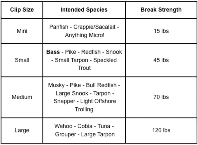 Fishing Speed Clips 50 Pack – Stainless Steel Quick Change Snap Clips for Fishing Lures – Mini, Small, Medium, Large