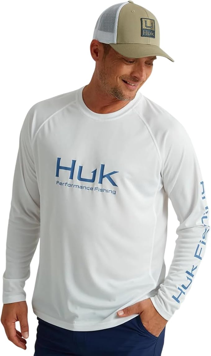 HUK Men's Pursuit Vented Long Sleeve Fishing Shirt (+30 UPF)