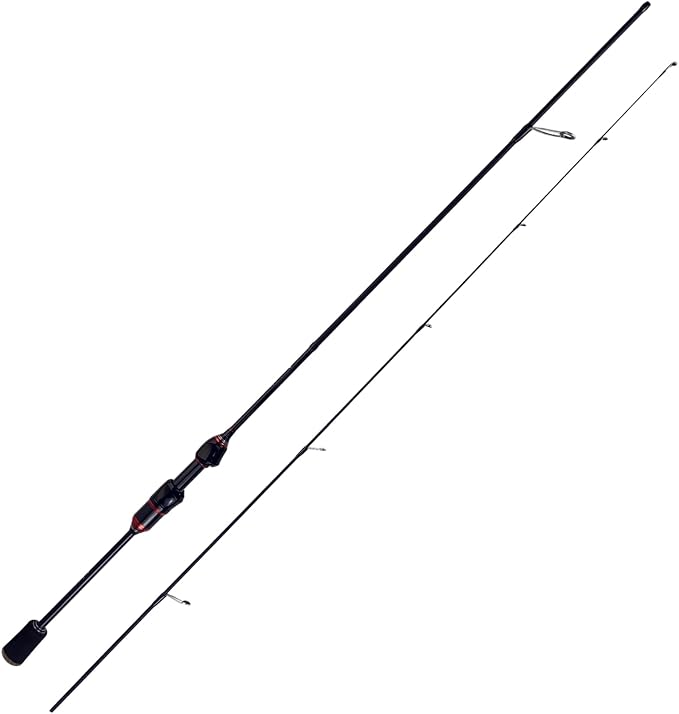 Eupheng Echolite Ultralight Spinning Fishing Rod, IM8 Graphite Blank Fast Action for Trout Bass, 2-Piece & 3-Piece Portable Travel Design with EVA Handle & Ceramic Guides