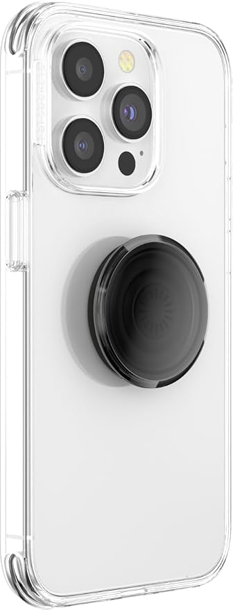 PopSockets Adhesive Phone Grip, Holder, Phone Stand, Black - Translucent Black Smoke