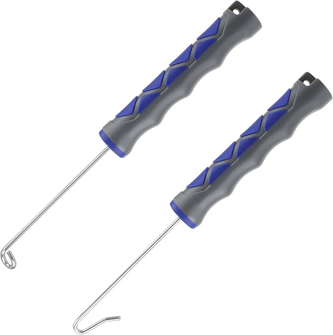 Booms Fishing Hook Remover Tool: 2pack Portable Dehooker Tools Saltwater - 7inch Fish Hook Quick Removal Device with Anti-Lost Lanyard, No Slip Ergonomic Design Handle Fishing Accessories, XW21