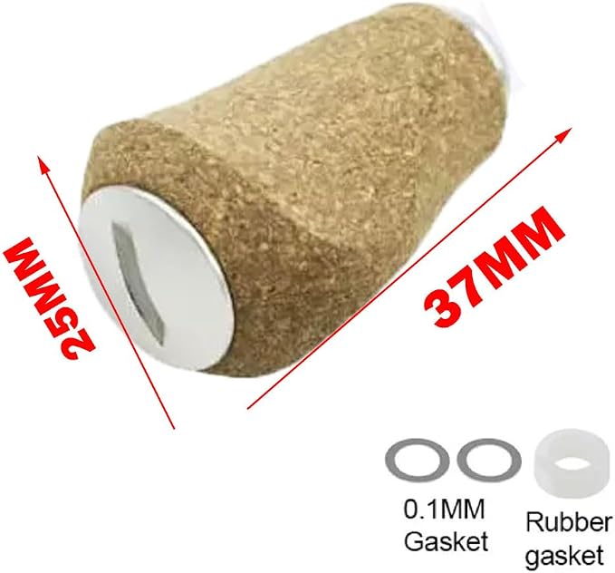 Reel Handle Knob Compatible with Abu Shimano Daiwa Soft Rubber Cork Wood Spinning Baitcasting - Black, Blue, Gray, Green, Purple, Red,Silver