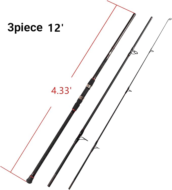 Fiblink Surf Spinning Fishing Rod 2-Piece/4-Piece Graphite Travel Fishing Rod