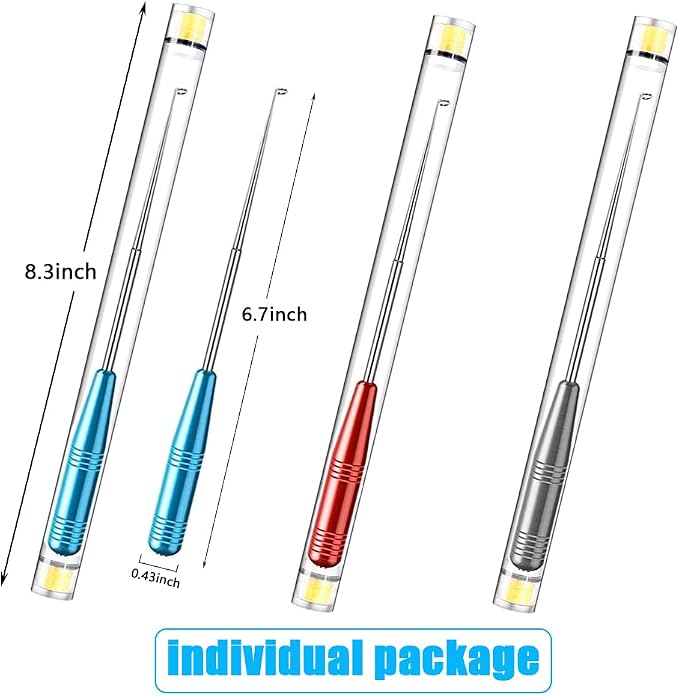 Quick Fish Hook Remover Tool 3 Set Fishhook Easy Removal Detacher for Fishing Accessories Stainless Steel Fish Hook Disconnect Extractor Device Gadgets Kit