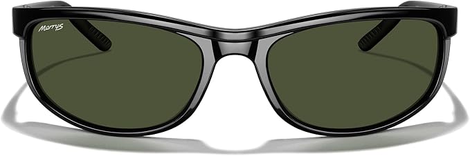 MERRY'S Wrap Around Sport Polarized Sunglasses for Men Women Driving Fishing Cycling Running UV400 Protection S3027