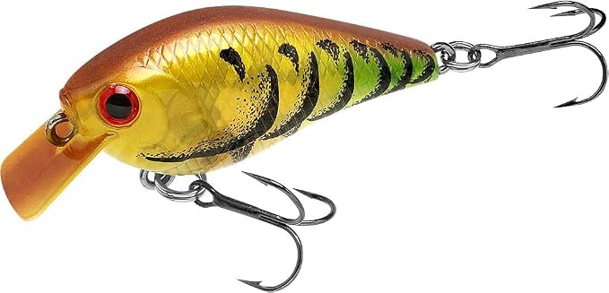 Lucky Craft LC 0.5 Squarebill Crankbait, Silent Fishing Lure for Bass Trout and Pike, Made in Japan, Freshwater Fishing Gear, Hard Bait Bass Lures