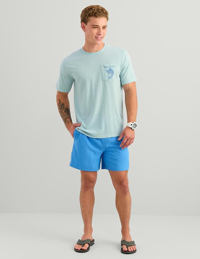 HUK Mens Performance Fishing Logo Tee, Short Sleeve T-Shirt for Men