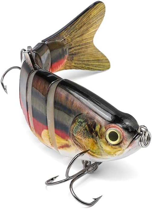 Large Multi Jointed Fishing Lures Bait,Big Giant Fishing Bass Lures,Crankbaits Swimbaits with Treble Hook