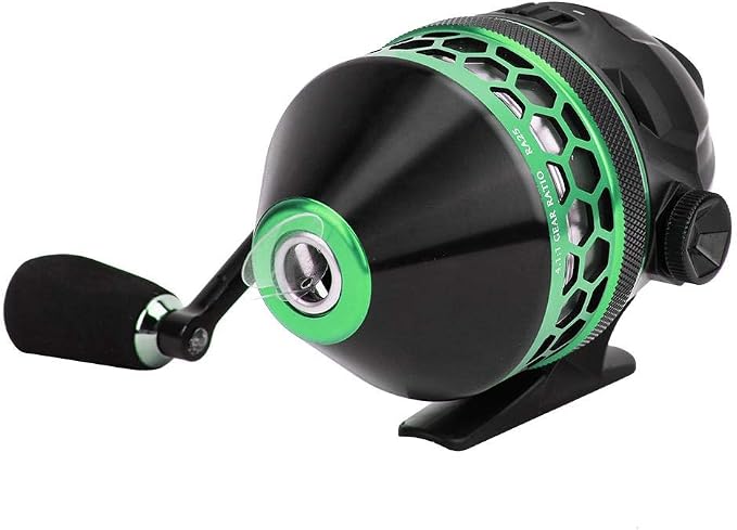 Alomejor spincast Reel,4.1:1 Speed Ratio for Retrieval,Closed face Fishing Reel,ABS and Metal Construction for Durability and Lightweight,for Beginners and Casual Anglers in Freshwater Lakes