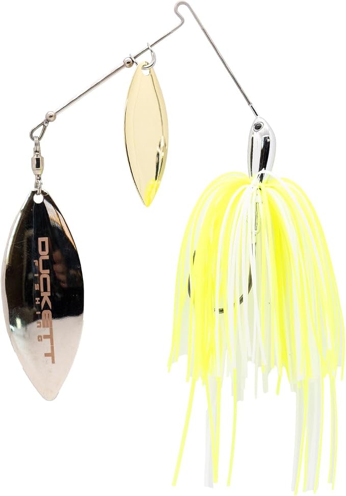 Duckett Fishing BD Double Willow Spinnerbait, Premium Bass Lure for Maximum Flash & Vibration