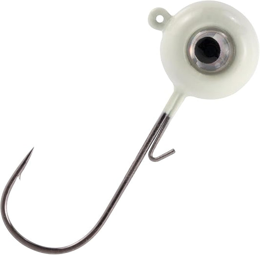 Dr.Fish 10 Pack 3D Eye Fishing Jig Heads Ball Swimbait Jig Saltwater Freshwater Bass Walleye Fishing Hooks Crappie Trout