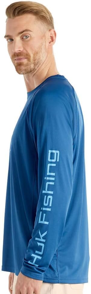 HUK Men's Pursuit Vented Long Sleeve Fishing Shirt (+30 UPF)
