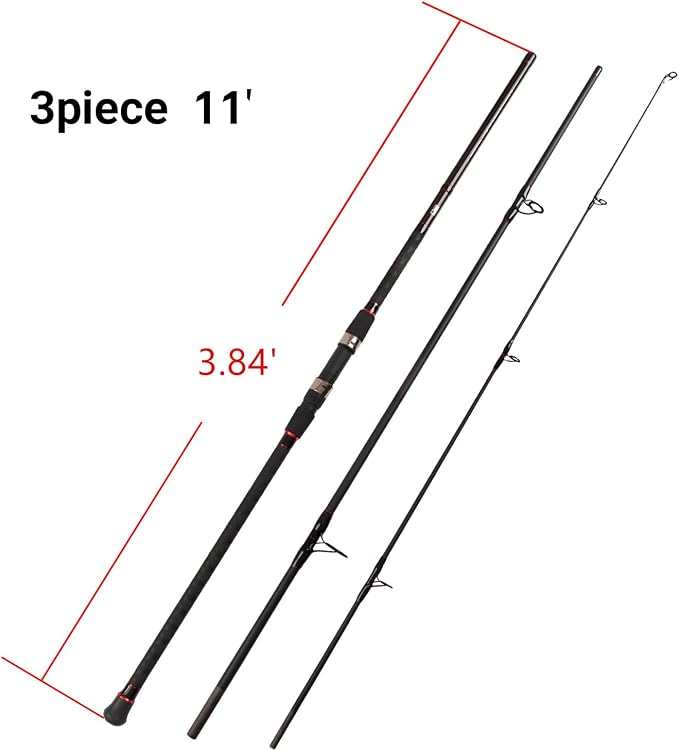 Fiblink Surf Spinning Fishing Rod 2-Piece/4-Piece Graphite Travel Fishing Rod