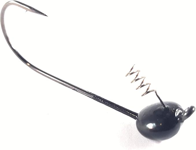 Reaction Tackle Tungsten Shaky Head Jigs for Bass Fishing - Premium Fishing Hooks, Ideal Shaky Head Jig to Catch Big Bass and Other Fish - (5-Pack)