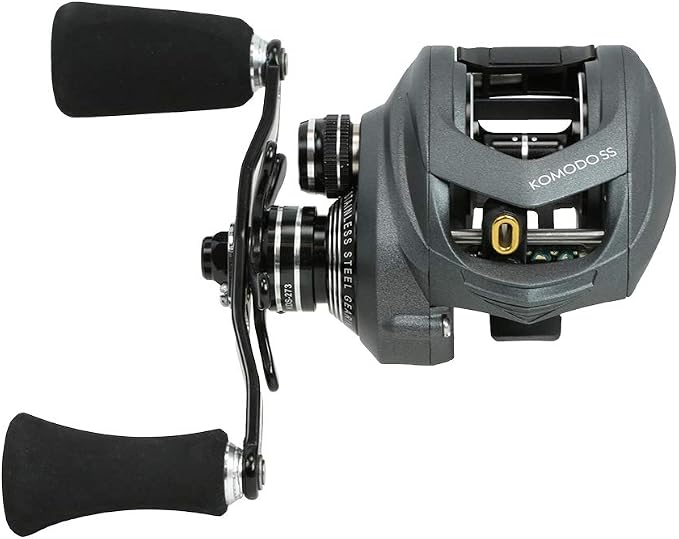 Okuma Komodo SS Large Capacity Aluminum Frame Stainless Steel Gears Low Profile Baitcaster