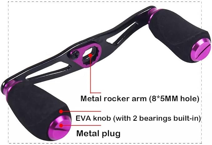 Fishing Reel Aluminum Power Handle EVA Knob Compatible with Daiwa Abu Garcia Lew's