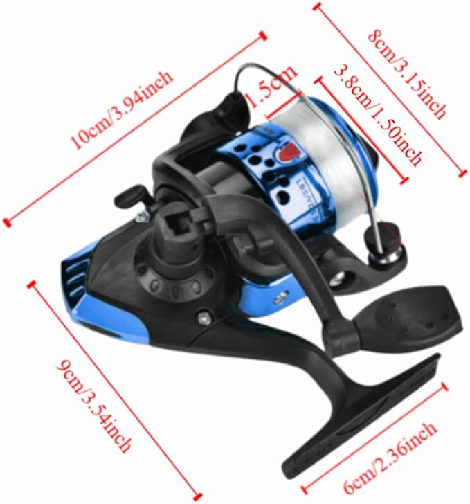 Fishing Reels Baitcasting Fixed Spool Reel Powerful Carp Fishing Reel Spinning 5.2: 1 Gear Ratio Fishing Reel Tackle Accessory Freshwater/Saltwater Use