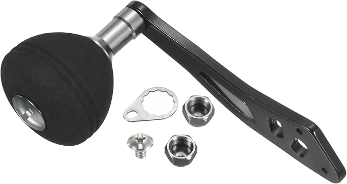 PATIKIL Baitcasting Power Handle, Metal Fishing Reel Handle EVA Knob Grip Replacement Parts for Rocker Arm Accessories