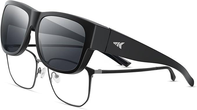 KastKing Chariton Fit-Over Polarized Wrap Around Over Sunglasses for Men and Women, Ideal for Driving Fishing Cycling Running