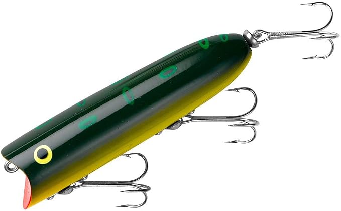 Heddon Lucky 13 Topwater Fishing Lure with Chugging/Popping Action, 3 3/4 Inch, 5/8 Ounce Heddon Lucky 13 Topwater Fishing Lure with Chugging/Popping Action, 3 3/4 Inch, 5/8 Ounce