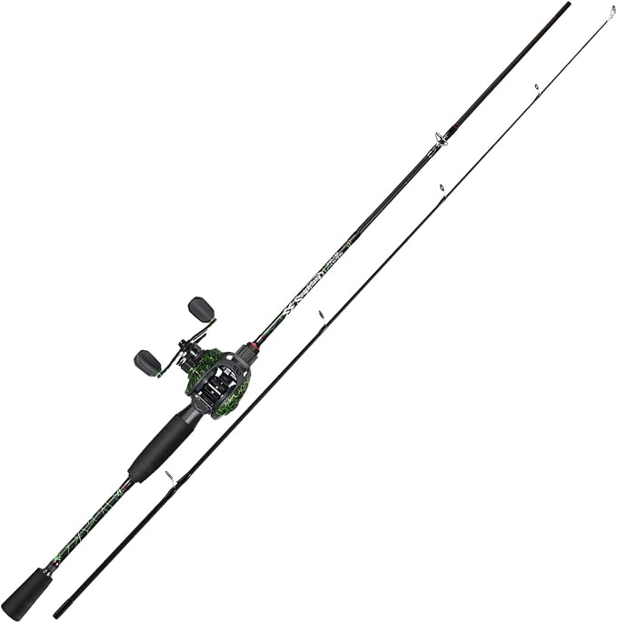 Sougayilang Fishing Rod Combo, Baitcasting&Spinning Reel with IM6 Graphite Blank Rods