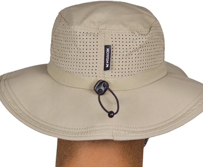 MISSION Cooling UPF Boonie Hat - Unisex Sun Hat for Hiking, Beach & Fishing - Sweat & Water Activated Technology