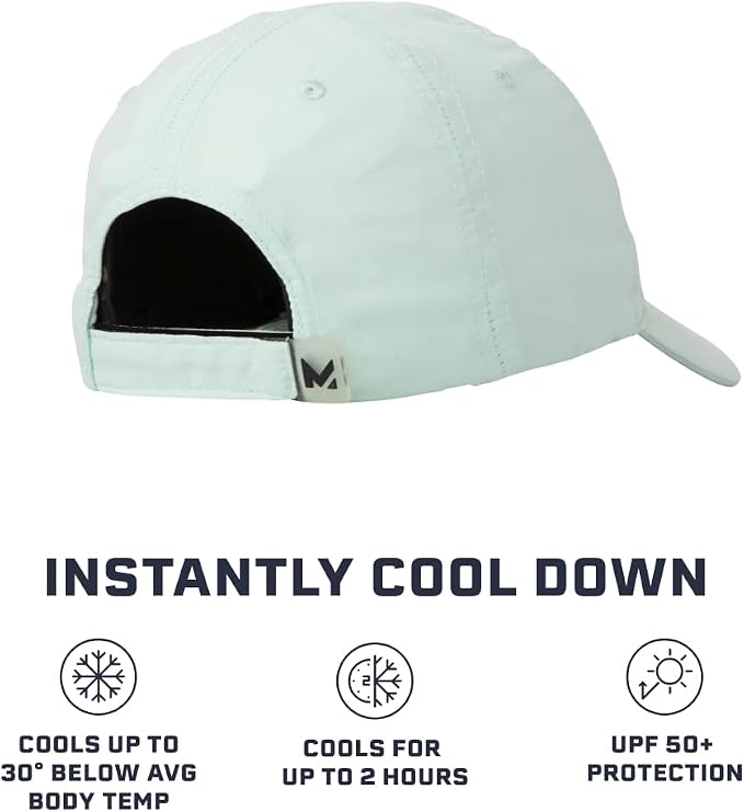 MISSION Cooling Performance Hat, Unstructured Low-Profile Adjustable Fit - UPF 50 - for Running, Workouts & Outdoors
