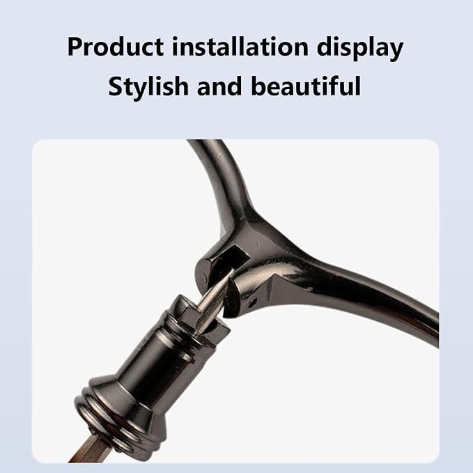Aluminum Alloy Fishing Reel Double Rocker Arm Handle Grip, CNC High Strength Baitcasting Trolling Reel Rocker, Crank w/Hollow Grip For 1000-5000 Spinning Reel