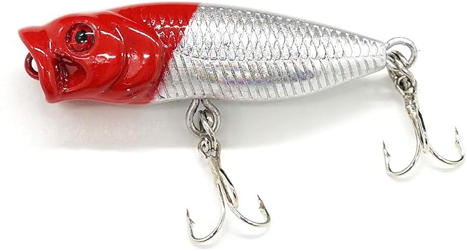 Seasky Fishing Plug Lures Micro Popper Topwater Trout Attack in Freshwater
